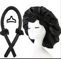 5-Piece Set + Large Shower Cap — Black